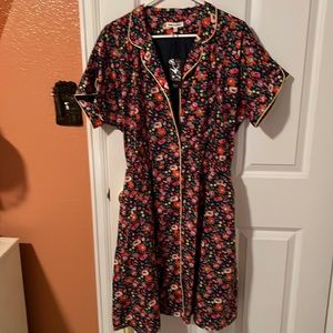 Saint Geraldine multi-color cute dress w/pockets - brand new!